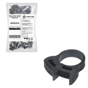 хомут силовой зубчатый замок AIRLINE 15-18/7 мм пластик (ПА66) черный (фас. 50 шт) ADHC014
