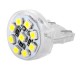 светодиод SKYWAY T20/5(W21/5W) 12V 9 SMD с цок. белая (габ., стоп., поворот, зад. против. фар., фонар. зад. ход.)  S08201204