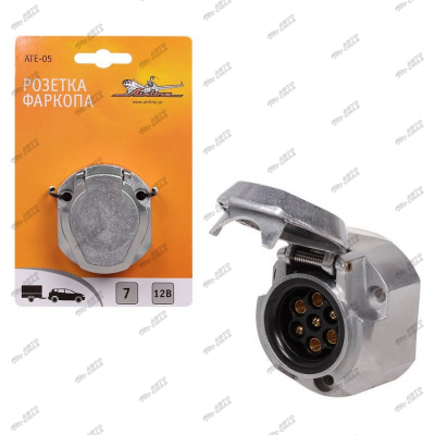 розетка для фаркопа AIRLINE металл, 7 контактов ATE-05