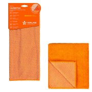 салфетка AIRLINE из микрофибры и коралловой ткани (оран.) 35*40 АВ-А-04