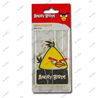ароматизатор Angry Birds бумажный CHUCK лимон фреш подвесной AB003