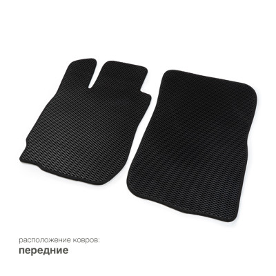 коврики РТИ EVA салонные RENAULT DUSTER, NISSAN TERRANO "ком-т 4 шт.+ перемычка, с 2015г., черный/окантовка черная" CS20 арт. 15780