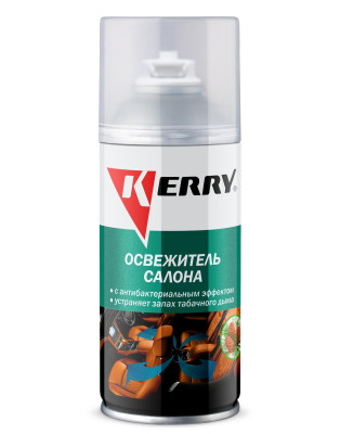 освежитель салона KERRY 210 мл. антибактериальный, антитабак (аналог дымовой шашки) KR-917-1