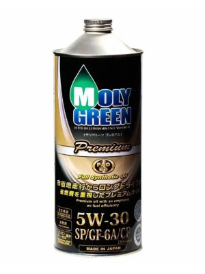 масло  моторное MOLY GREEN PREMIUM 5W-30 SP/GF-6A/CF 1л 0470169