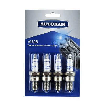 свечи AUTORAM А17ДВ (0,5) ВАЗ 2101-2107, 2121 (КСЗ) (BP6ES) (блист. 4 шт.)
