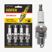 свечи HOFER для а/м ГАЗ 24/3110/3302 с дв. ЗМЗ-402 (0,8мм, R) (блист. 4 шт.) (ан.BPR5HS) HF 775 231