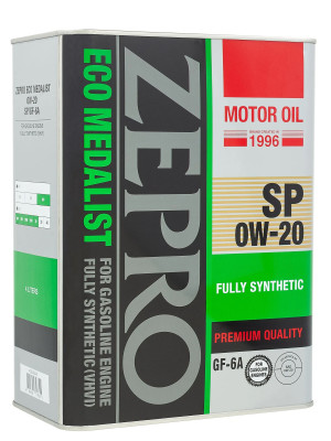масло моторное ZEPRO ECO MEDALIST 0W-20 SP/GF-6A синт. 4л арт. 4250-004-0
