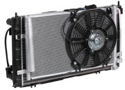 блок охлаждения LUZAR (радиатор+конденсор+вентиляторы) для а/м Лада 2170-72 Приора А/С (тип Panasonic) LRK 01272