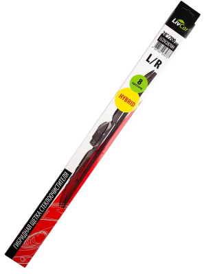 щетка с/о LivCar Hybrid гибридная 28''/700 мм (10 адаптеров) арт. LCDV2870H