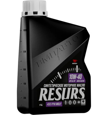 масло моторное ВМПАВТО Resurs 10W-40 (A3/B4; SL/CF) синт. 1л 9297