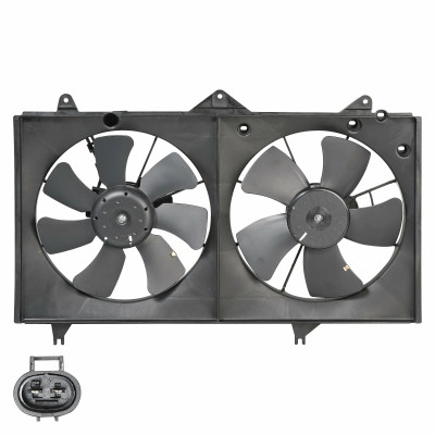 электровентилятор охлаждения LUZAR для а/м Toyota Camry (XV30) (01-) 2.0i/2.4i (2 вент.) (с кожухом) LFK 19180