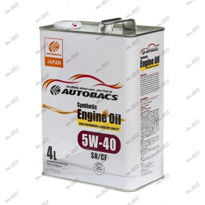 масло моторное AUTOBACS ENGINE OIL SYNTHETIC 5W40 SN/CF  4л (Сингапур) A00032066