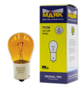 лампа МАЯК PY21W 24V 21W BA15s Amber ORIGINAL PRO (упак. 10шт.) арт. 02413Amb/10