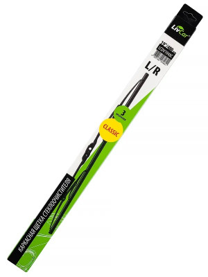 щетка с/о LivCar Classic каркасная 19''/480 мм (3 адаптера) арт. LCDV1948C