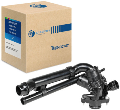 термостат LUZAR для а/м Mercedes-Benz C (W205) (14-) [M274] (с корп. и доп.патруб;прям. труб.) (LT 1524)