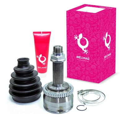 ШРУС БелМаг Hyundai Solaris (I 10-17); Kia Rio (III 11-17) 1.4i/1.6i ABS+ наружн. (ОЕМ 495001R000) BM.OCJ.007