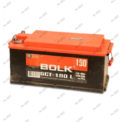 аккумулятор BOLK 190,4 А/ч R+  1200А (525*240*243) клеммы