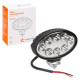 фара светодиодная AIRLINE овальная, 8 LED направленный свет, 24W, (140х86х55) 12/24V пылевлагозащит алюмин корпус ALED012