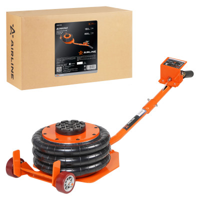 домкрат AIRLINE пневматический 3т 150-400мм, подкатной, 3 секции, длин. ручка ABJF04