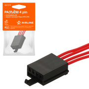 колодка соединительная AIRLINE 4 pin с проводами для заднего фонаря Лада 2110-2112 AECC117