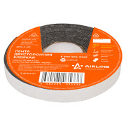 скотч двусторонний AIRLINE 12 мм*5 м, вспененная основа, черный ADS-F-02