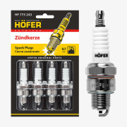 свечи HOFER для а/м ГАЗ/УАЗ с дв. УМЗ-421 (0,7мм) (блист. 4 шт.) (ан.BP6HS) HF 775 243