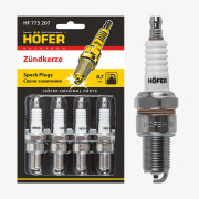 свечи HOFER для а/м LADA 2108-2110 карб. (0,7мм, R, Cu) (блист. 4 шт.) (ан.BPR6ES) HF 775 207