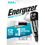 батарейка Energizer MAX Plus AAA/E92 (мизинчиковая) BP2 1,5v блистер 2 шт/уп.