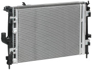 блок охлаждения LUZAR (радиатор+конденсор+вентилятор) для а/м Лада Largus (12-)/Renault Logan (08-) AC+ (LRK 0983)