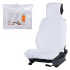 чехлы-накидки на переднее сидение AIRLINE из искусственного меха, белая с коротким ворсом 1 шт.AFC-A-03