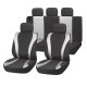 чехлы SKYWAY FORSAGE на сиденья полиэстер 9 предм. серый/черный S01301130
