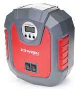 компрессор WEEN Digital Pro-1001 (30 л/мин, 10Атм (150 PSI), 120 Вт, 12V каб 2,5м, шл 0,55м прямой) в сумке с LED- фонарем 171-1001