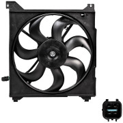 электровентилятор охлаждения LUZAR для а/м Hyundai Sonata (EF) (98-) 2.0i/2.7i (с кожухом) (4-х конт.) LFK 0805