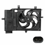 электровентилятор охлаждения LUZAR для а/м Nissan Note (06-)/Micra (02-) AT (с кожухом) (LFK 1411)