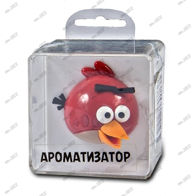 ароматизатор Angry Birds на дефлектор RED 3D сквош AB026