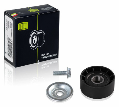 ролик TRIALLI ремня приводного Renault Logan (04-) 1.4/1.6 8V без кроншт. с ГУР и A/C (8200603359) CM 0908