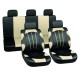 чехлы SKYWAY Люкс на сиденья полиэстер 11 пред. (черно-бежевый) премиум класса