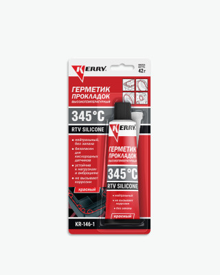 герметик KERRY высокотемпературный RTV нейтральный красный 42 гр KR-146-1
