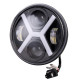 фара светодиодная SKYWAY OFF ROAD 145*145*60мм круглая 12V/30V 24W 6000К 10 диодов COMBO+ДХО S07201111