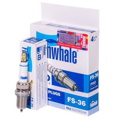 свечи Finwhale для а/м ВАЗ 2110-12 16кл.инж./Vesta/Xray ( 1.6-1.8L 16V)/Lacetti/Nexia 16V инж. (упак. 4шт.) FS-36