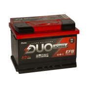 аккумулятор DUO POWER EFB 62 А/ч 610A (242х175х175) 6СТ-62 VLЗ низкий корпус