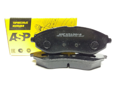 колодка ASP для а/м CHEVROLET Aveo (T200,T250); DEAWOO Kalos передние K510218