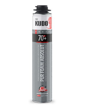 пена полиуретановая монтажная KUDO PROFF ABSOLUT XPRESS 70+ профессиональная (летняя) KUPP10SX70+
