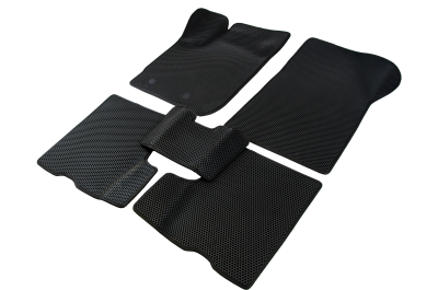 коврики салона Carpetelli Renault DUSTER 2010-2020 комплект EVA сота черный кант черный