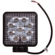фара светодиодная SKYWAY OFF ROAD 105*105мм квадратная 12V/24V 27W 9 диодов рассеиваемый свет 1шт. S07201013
