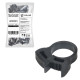 хомут силовой зубчатый замок AIRLINE 16-20/7 мм пластик (ПА66) черный (фас. 50 шт) ADHC001