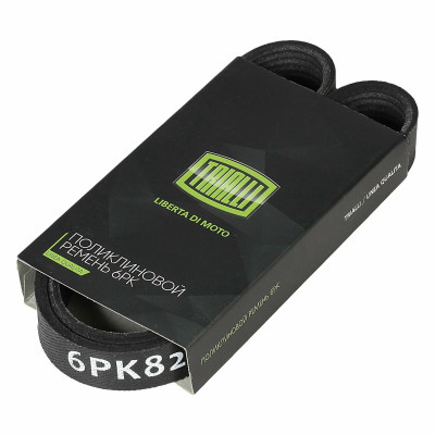 ремень TRIALLI генератора ВАЗ 2190 без A/C (Elast) 6PK823E