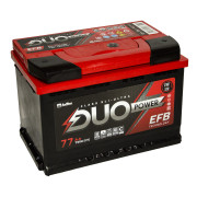 аккумулятор DUO POWER EFB 77 А/ч 750A обр. п. (278х175х190) 6СТ-77 LЗ (R)