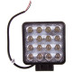 фара светодиодная SKYWAY OFF ROAD 105*105мм квадратная 12V/24V 48W 6000К SKYWAY 16 диодов Ближний свет S07201016