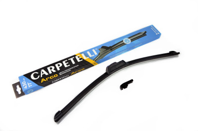 щетка с/о CARPETELLI бескаркасная ARCO 430 мм /(17") 2 адаптера CA002-020430